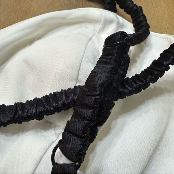 New For Love & Lemons Rita‎ Maxi Slip Dress Medium Rosetta Cup Satin Open Back - Picture 14 of 14